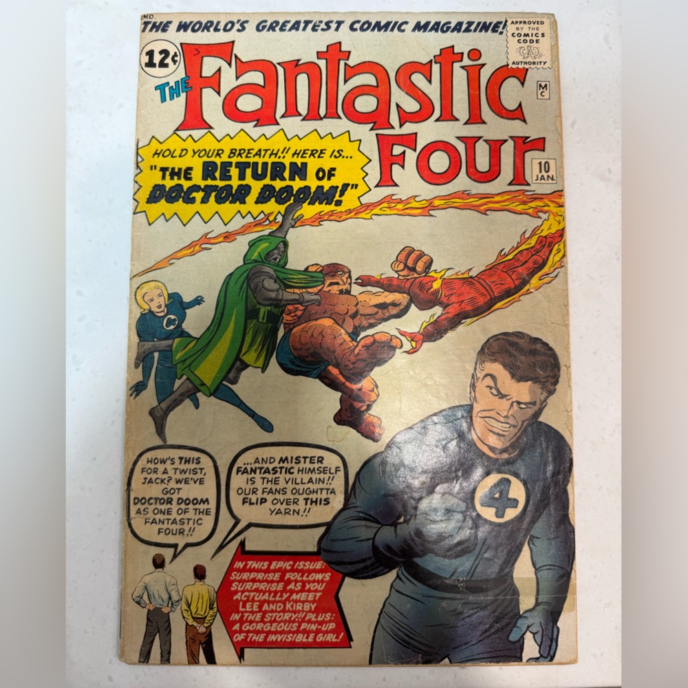 1963 fantastic four #10 comic book - Picture 1 of 10